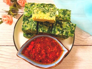 19、菠菜鸡蛋糕,成品图