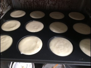 10、糯米蛋糕,先要175°预热五分钟,再放入磨具。再用175°烤28分钟。