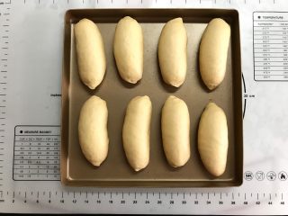 13、芝麻软面包,取出二发好的面团,烤箱170度上下管预热。