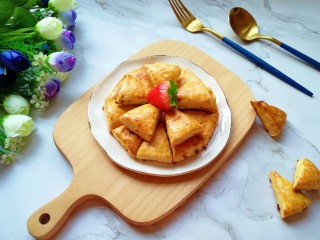 16、香蕉蔓越莓司康,满屋子飘香。