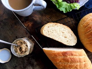 14、法式蓝带面包,成品图;