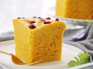 15、蔓越莓南瓜发糕,成品