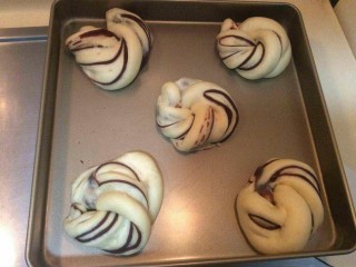 26、超软豆沙面包圈—家庭手作小点心,一个钟头后，面团体积再次变大。