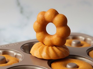 14、橙香甜甜圈（植物油版）,成品图