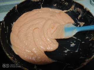 8、豆腐慕斯蛋糕,搅拌至微微抱团