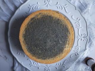 19、斑马纹戚风蛋糕,放凉后脱模