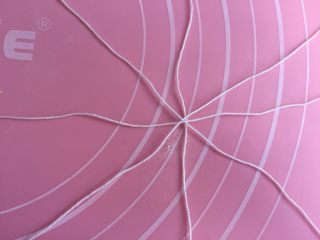 7、南瓜面包,米字型放好