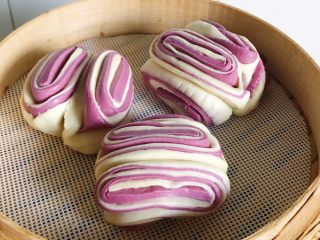 41、双色花卷,已经发好的花卷