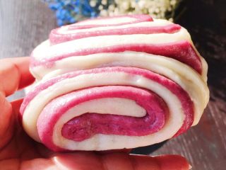 46、双色花卷,在阳光下很美腻啊……????