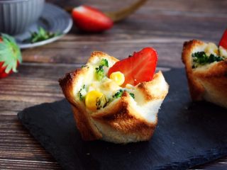 17、吐司披萨盏,成品图。