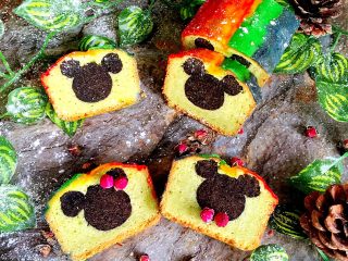 23、奥利奥牛油果磅蛋糕,剖面图