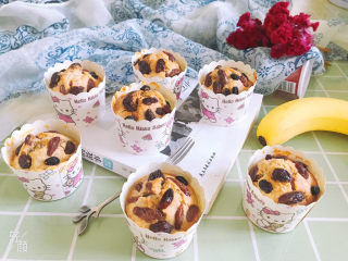 17、香蕉椰蓉马芬蛋糕????,成品图!