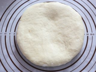 6、汉堡,取出面团，排气。