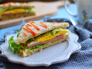 12、火腿三明治,成品图