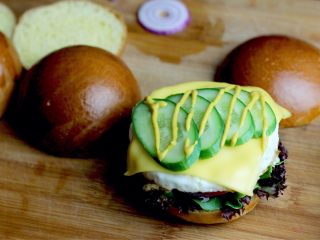 15、mini早餐堡,淋一层黄芥末