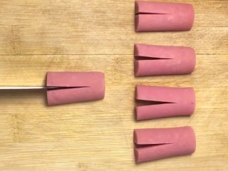 3、早餐饼,再竖到切开