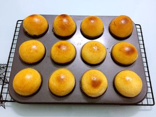 16、纸杯小面包,烤好取出晾凉即可食用