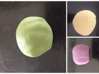 4、多彩芋圆,揉成团就可以，不能太干，太干了会不成团，太湿的话芋圆口感要软一些，