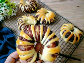 17、豆沙面包圈,经典面包~