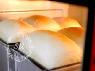 23、超详细步骤教你直接法无敌松软全麦肉松吐司,提前20分钟烤箱190℃预热，吐司盒放入烤箱后转180℃，中下层，烤40分钟。（大约10分钟时，吐司会长高上色，马上覆盖锡纸避免上色过度）