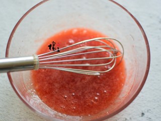 6、红丝绒玛德琳蛋糕,拌匀