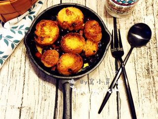 14、法式吐司砂锅（Casserole ）,我直接用了铸铁锅，成品非常可爱......