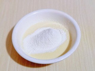 6、新手入门级～蓝莓椰蓉马芬蛋糕,最后筛入泡打粉与低筋面粉，呈Z字形拌均匀。