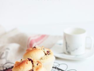 10、蔓越莓椰蓉花朵面包,成品