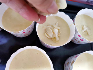 17、素食杯子蛋糕,撒杏仁片