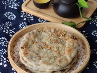 23、梅干菜烧饼,煎饼配上一壶茶，解腻