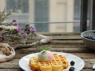 12、清新华夫饼,享受下午茶!