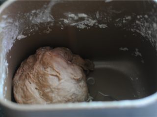 6、巧克力双色卷,同样两个揉面程序，将面团揉好