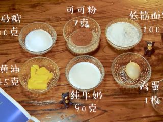 1、二次元美少女教你制作颜值爆表的红丝绒蛋糕,准备材料