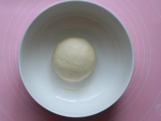 2、鸡肉蔬菜披萨,面包机开启和面程序，用Imix功能键一个程序20分钟就好，和好面团拿出来放在一个大碗里，盖上保鲜膜，进行基础发酵