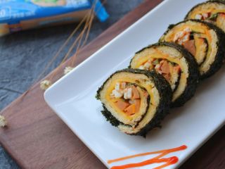 16、#吐司新吃法之五#三明治寿司,请输入文字说明