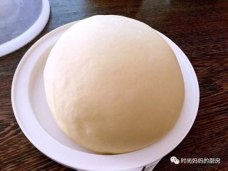 4、香葱芝士肉松包,进行一次发酵至两倍大