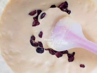 5、自制哈根达斯冰淇淋,最后一次打发好，加一些果干