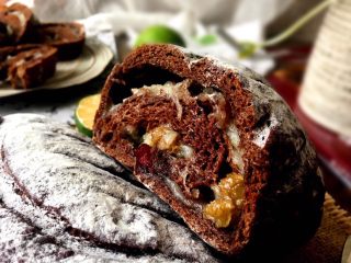 5、可可麻薯软欧包,成品图