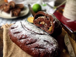 6、可可麻薯软欧包,成品图