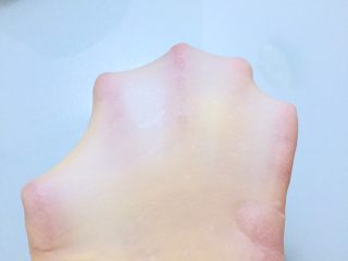 4、牛角面包,直到揉到扩展阶段,全程共46分钟