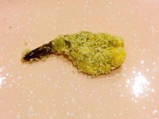 17、吉利虾,虾包裹完后待用