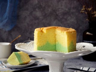 15、波浪纹双色戚风蛋糕,不论侧面，还是切面都非常好看哦