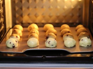 7、蔓越莓麻薯,烤箱预热170度，底层，30分钟。「一般放中层即可.」