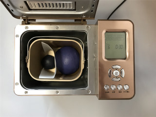 8、面包机版星空面包,放入面包机内进行发酵，时间为30分钟左右。
