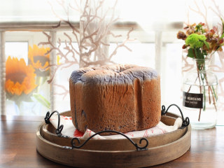 20、面包机版星空面包,烘烤结束，脱桶晾凉。