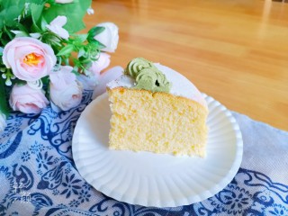19、轻乳酪蛋糕????（抹茶奶油）,成品图！