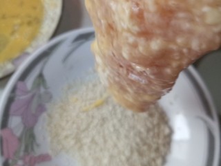 14、咖喱鸡排饭,裹上面包糠