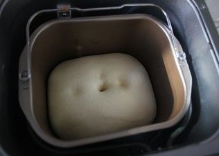 6、紫薯南瓜土司,启动发酵程序，发酵至1.5-2倍大