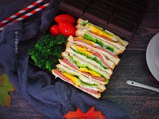 10、十味 三明治减肥便当,看着是不是就很有胃口呢~