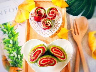 26、吃掉一朵花～柳绿桃红三色花样馒头,美不美？喜不喜欢？喜欢就做起来吧 (＾▽＾) 